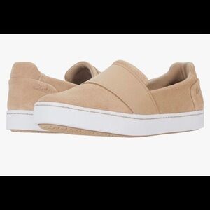 - Clarks Tan Pawley Wes Slip-on Shoe Sand Suede Leather